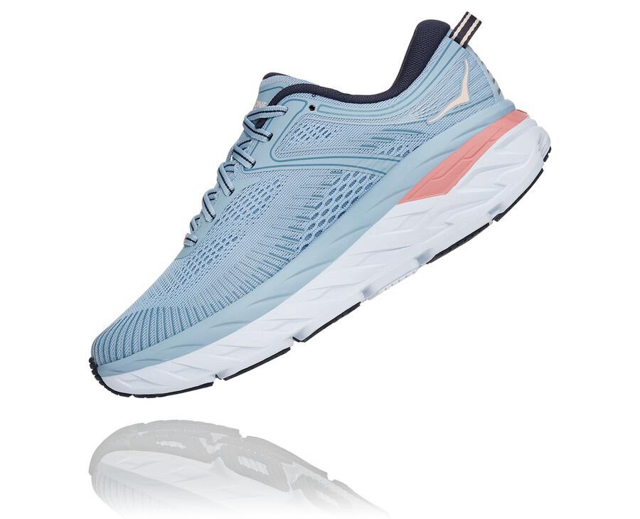 Hoka One One Tenisky Damske Modre - Bondi 7 - 02935-IZCP